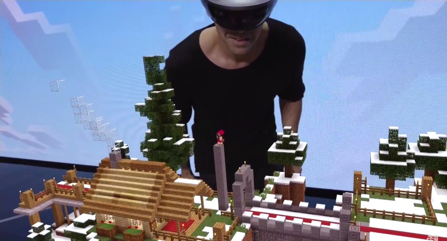 Minecraft on HoloLens