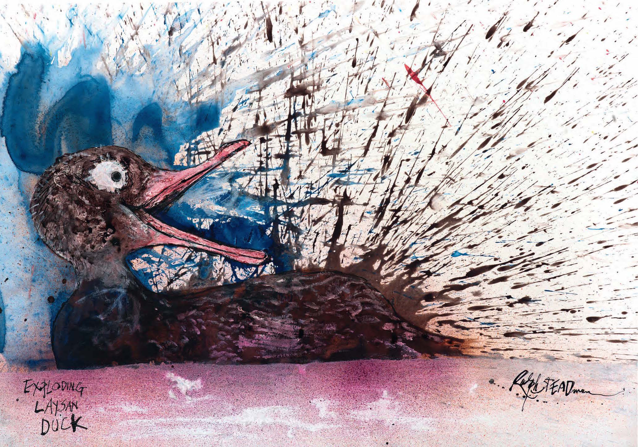 ‘Fear And Loathing’ Cartoonist Ralph Steadman Illustrates Birds On The Brink Of Extinction