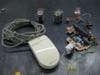 As we've all seen, I already have plenty of junk, so I didn't take much from TGIMBOEJ. A Microsoft serial mouse, two 24VDC relays, and the flash module from a polaroid camera.