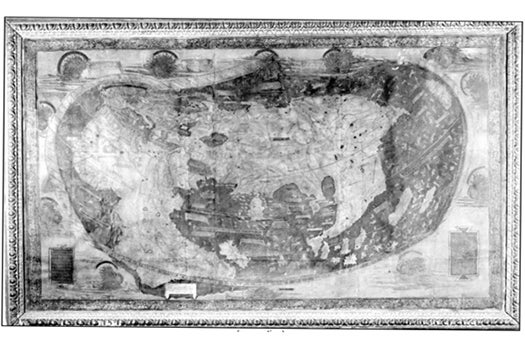 This map — or one like it — was what brought Christopher Columbus to America. German cartographer Henricus Martellus designed it in 1489, and he made a bit of an error. By relying on faulty estimates for the Earth's circumference, Martellus exaggerated Asia's dimensions -- an error that Columbus figured out the hard way. Only two of Martellus' maps remain.