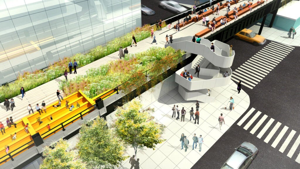 The third and final phase of New York's High Line park <a href="http://www.fastcodesign.com/1669253/a-first-look-at-the-high-lines-incredible-final-phase">was revealed this week</a>, and it looks great: foliage, amazing views, a climbing structure for kids. It's set to open sometime in 2014.