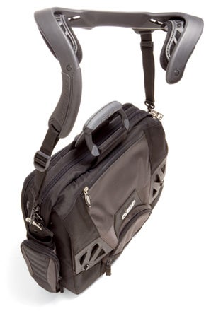 This laptop lugger looks weird, but it´s worth the embarrassment. The shoulder pads direct the weight of the load across your entire back instead of on one shoulder. And it´s easy to sling on. Ogio Shling Laptop Bag, $200; <a href="http://ogio.com">ogio.com</a>