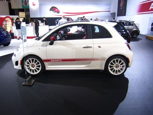 Adorably bonkers! Take a Fiat 500, add a MultiAir 1.4-liter turbocharged engine that delivers an estimated 160 horsepower and 170 lb.-ft. of torque – a 59 percent increase in power over base 1.4-liter engine - a tricked-out body kit, a tuned suspension and brake package and you have the makings of a hot hatch revolution. We've been waiting for this model, for some odd reason, to come to the states for a long time. We can wait to drive it early next year.