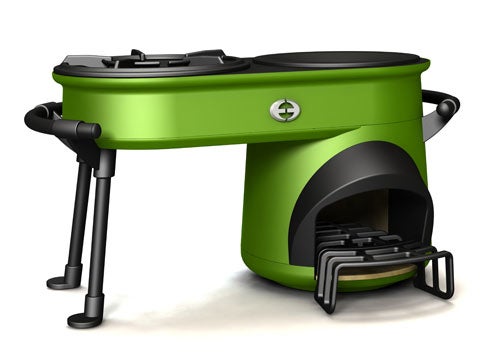 Other models, such as this two-burner stove, are on the way.