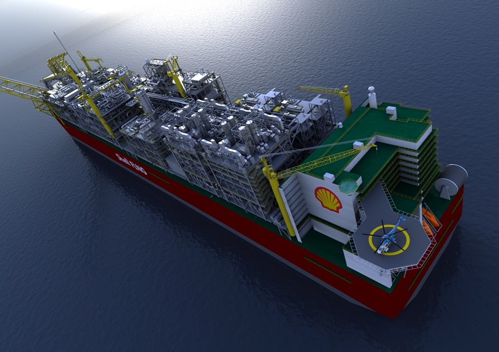 To Harvest Natural Gas From the Ocean, Shell Is Building the World’s Largest Man-Made Floating Object