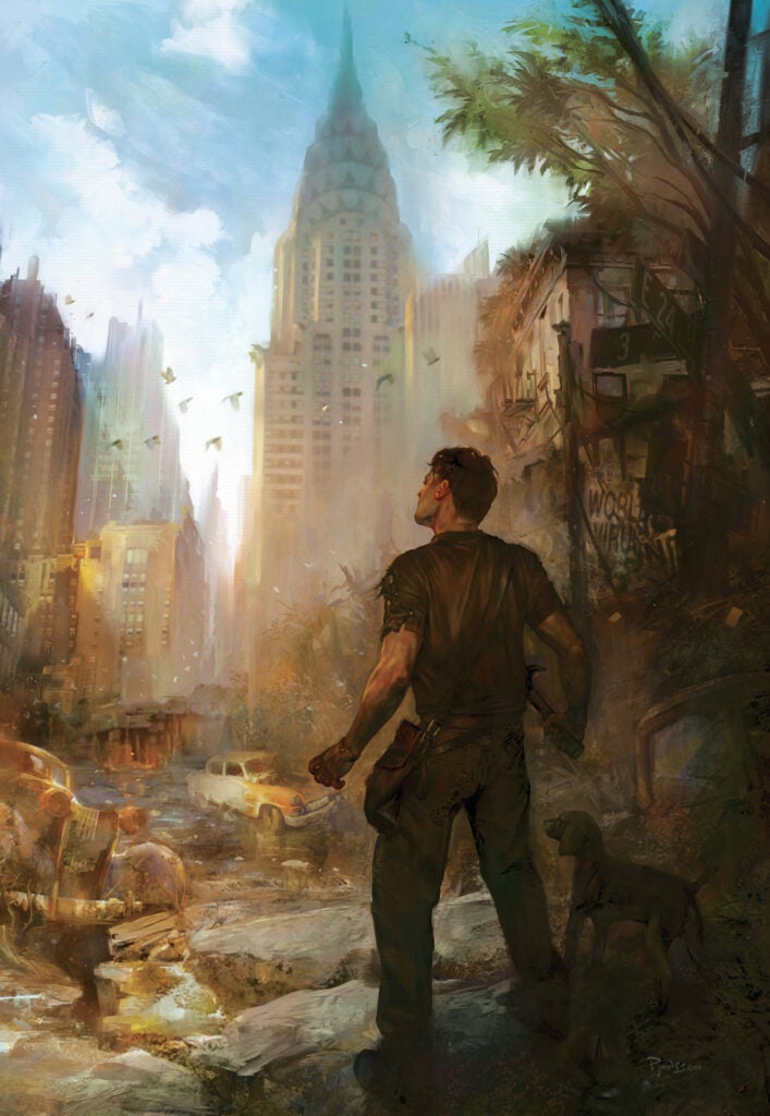 Artist's note: In a post-apocalyptic world, the cities will become the jungles of future explorers.