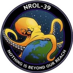 Posted to <a href="https://twitter.com/ODNIgov/status/408712553179533312/photo/1">Twitter last night</a>, this nice friendly octopus is the logo for the National Reconnaissance Office's <a href="http://www.nasaspaceflight.com/2013/12/atlas-v-launch-nrol-39-vandenberg/">semi-classified</a> space mission. Do not fear! It only wants to make sure that its tentacles reveal all the secrets in the world. There is _ nowhere to hide_.