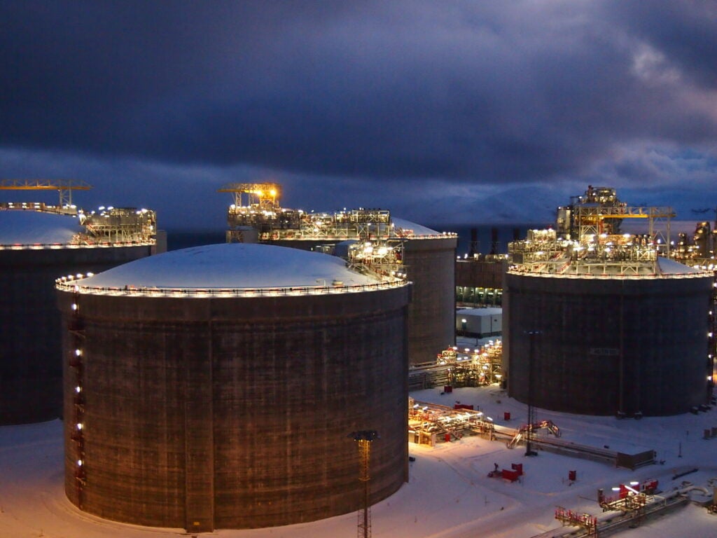 storage of liquefied natural gas