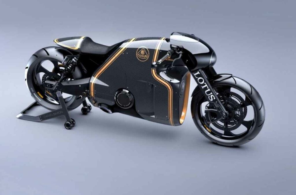 I may have said other things are "Tron"-like, but this bike, which is <a href="http://www.lotus-motorcycles.com/ready-to-roar/">an actual thing</a> that will really be produced, was designed by the guy who made the props for "Tron." It was the sequel. But still. <a href="https://www.popsci.com/reviews/best-electric-bikes/"><em>From February 21, 2014</em></a>