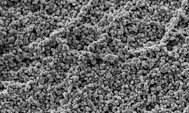 Nanoparticles on fabric