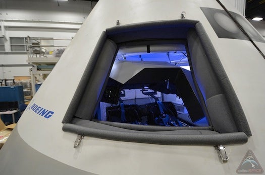 Boeing's CST-100 can accommodate up to seven passengers.