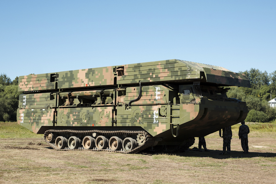 ZTZ-96 Tank Pontoon Bridge Combat Engineer China