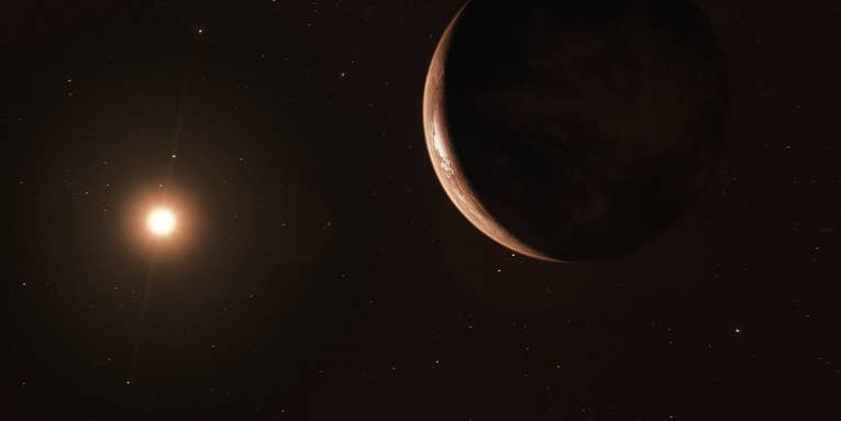 A frozen super-Earth is just six light years away