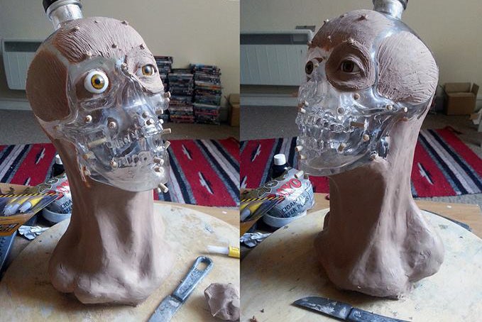 Forensic Reconstruction Shows What A Skull-Shaped Vodka Bottle Looks Like With A Face