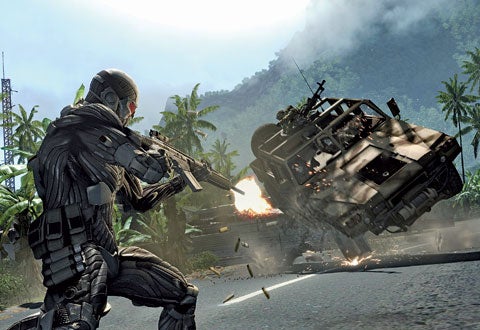 <em>Like trying to reenact the first few verses of</em> Genesis <strong>Problem:</strong>The jungle is not for the faint of heart-especially if you´re a game developer. Creating miles of playspace covered by dense vegetation, Crytek, the company behind the first-person shooter <em>Crysis</em>, had to add realistic light to a nearly infinite array of moving surfaces. And unlike movie animators who can labor interminably over a single frame and leave the computer to render it overnight, the Crysis team had to keep the design processor-friendly enough to be rendered in real time. Ã¢a'¬Usually,Ã¢a'¬ says Crytek CEO Cevat Yerli, Ã¢a'¬photorealism and productivity are mutually exclusive.Ã¢a'¬ <strong>Status:</strong> The solution is Polybump 2, a Crytek shortcut that turns a complex surface into relatively few polygons. The developers even came up with new technologies to make the player´s view more true-to-life as well. Ã¢a'¬We can simulate eye behavior based on how bright a light is,Ã¢a'¬ Yerli says. Walk around in the dark, and your onscreen eye adapts, revealing more features of your surroundings. But when you emerge, your avatar´s vision blanks out, blinded by the onscreen sunlight. That´s usually when the gunfire begins. <strong>What´s next:</strong> Crytek has made better visual effects possible, but there´s a limit to the visual magic any processor can handle. As processor speed improves, lighting effects will filter through ice, rain and falling objects across enormous vistas.-D.C. <em>Image: Combat adds complexity to games like</em> Crysis_, but it's light and shadow that take time and manpower_