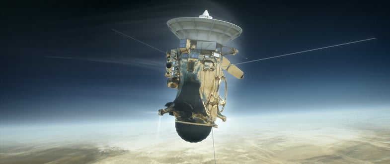 Cassini begins its final set of orbits around Saturn on Sunday, April 23. After 22 dives through the gap between the gas giant and its rings, Cassini will plunge into the gas giant's atmosphere and vaporize on September 15.