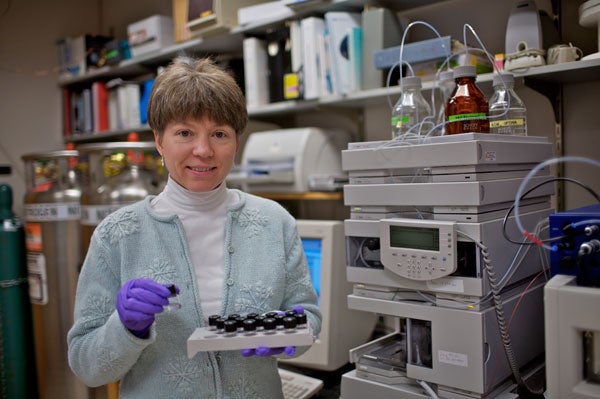 Chemist Jennifer Field drug-tests sewage near Portland, Oregon.