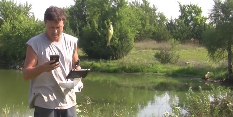 Did This Drone Just Catch A Fish?