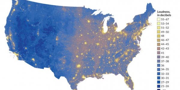 A Map Of America’s Noise Levels