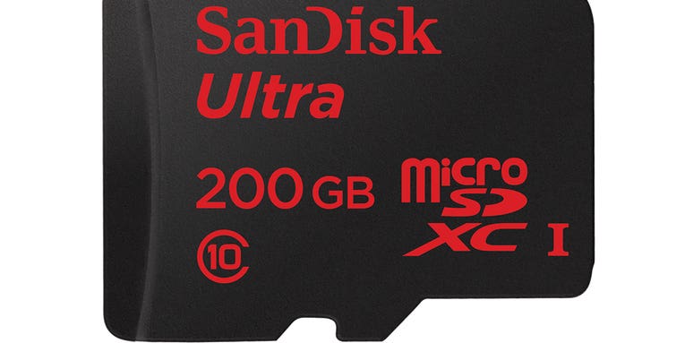 Sandisk’s 200GB MicroSD Card Will Turn Android Phones Into Portable Hard Drives