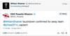 picture of Rosetta's tweet to William Shatner