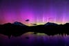 "A rare aurora appearance over Sparks Lake in Central Oregon."