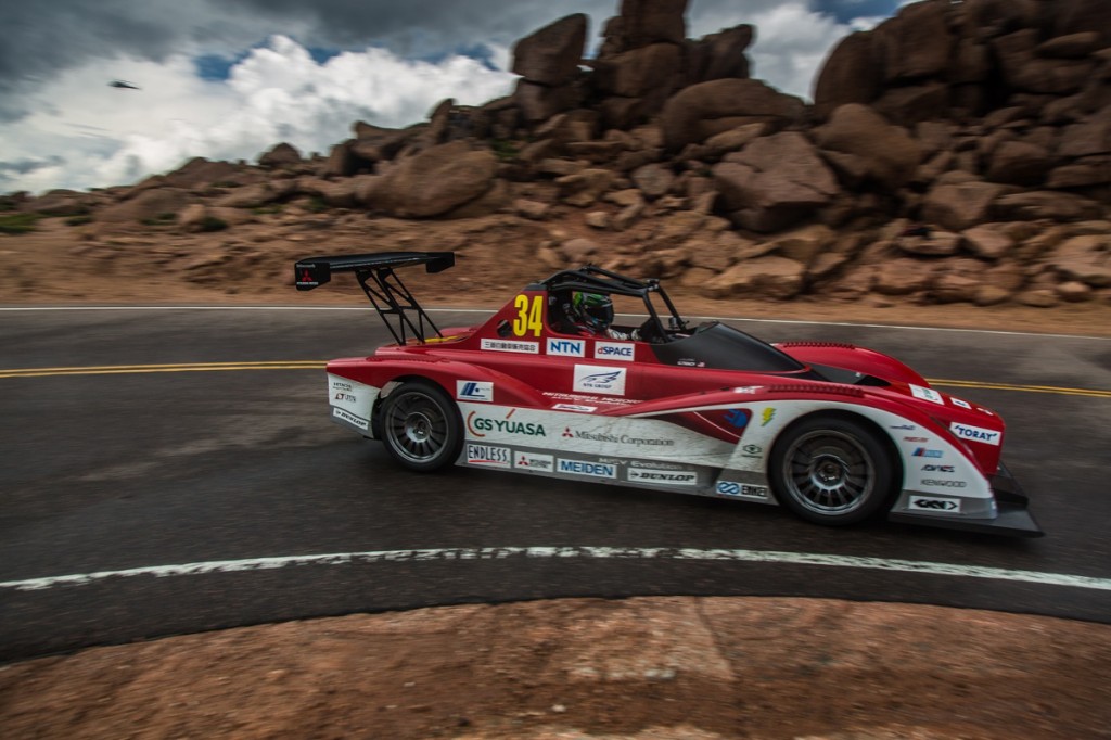 2012 was Mitsubishi's first year tackling the famous Pikes Peak hill climb in Colorado, but an accident and resulting difficulties meant they never achieved quite what they hoped for. <a href="http://www.greencarreports.com/news/1085148_pikes-peak-electric-car-contenders-how-they-finished">2013 was more fruitful</a>, and while the gasoline-powered Peugeot of Sebastien Loeb stole the show, Mitsubishi and fellow electric entrant Monster Tajima didn't disgrace themselves.