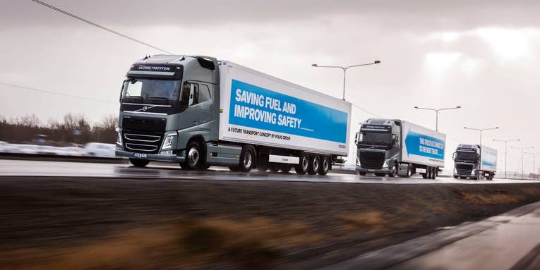 Platoons Of Self-Driving Trucks Cross Europe