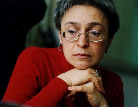 In September 2004, journalist** Anna Politkovskaya,** a fierce Putin critic (and acquaintance of Litvinenko), boarded a flight to Beslan, where she hoped to help persuade Chechen terrorists to release 1,200 hostages from a primary school. After drinking a cup of tea on the flight, she fell unconscious. She recovered, only to be shot to death in the elevator of her Moscow apartment building two years later.