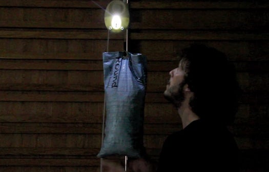 For New Lamps, An Unlikely Energy Source: Gravity