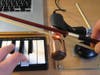 The O-Bow produces a sound by running a regular violin bow over an electronic interface that acts as a violin string. To produce a pitch, the instrument uses a synthesizer that creates an electronic violin sound when pressed simultaneously with the bowing. Here's a quick <a href="https://www.youtube.com/watch?v=xGEpJGnQeQI">demo</a>.