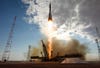 What a great shuttle launch pic! This one is of the Soyuz launching from the Baikonur Cosmodrome in Kazakhstan, carrying Russian, Japanese, and U.S. astronauts up to the ISS. For more great photojournalism like this, check out <a href="http://www.americanphotomag.com/photo-gallery/2012/07/photojournalism-week-july-19-2012?page=6">American Photo</a>.