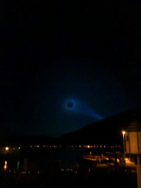 A baffling nighttime light show over Norway consisted of a spiraling bluish circle, with a green-blue beam of light emanating from the center. Speculation on the Dec. 9th phenomenon ranged from a missile test to a meteor display.