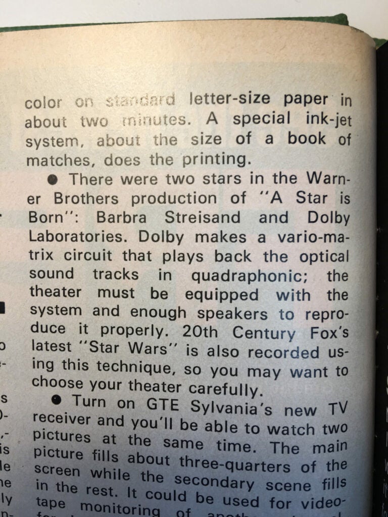 The first mention of 'Star Wars' in PopSci