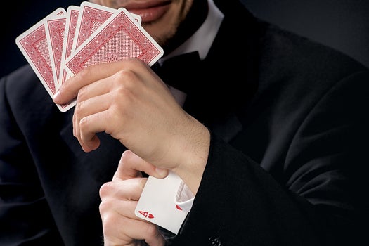 Cheaters are increasingly using technology, hiding cameras up sleeves and in betting chips.