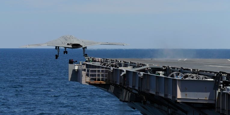 Autonomous X-47B Jet Fighter Makes Historic First Launch From An Aircraft Carrier