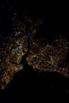 night view of the Bosphorus city lights