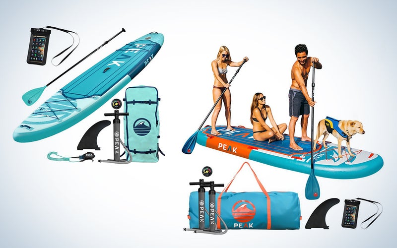 Peak inflatable paddle boards