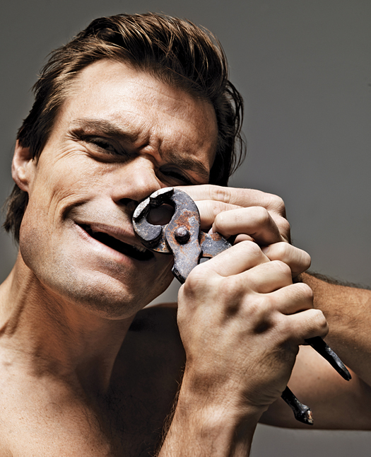 Man plucking nose hair with tweezers  Stock Image  Everypixel