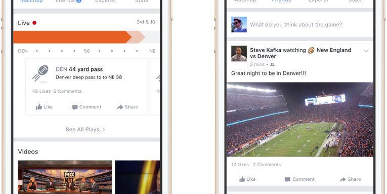 Facebook Wants To Be Your Second-Screen Sportscenter