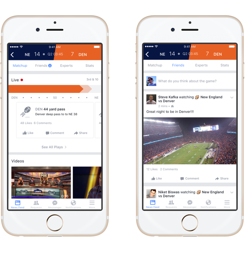 Facebook's Sports Stadium will show live stats, discussions, and expert commentary about individual sports games.