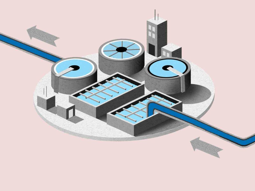Wastewater cycle, step 6
