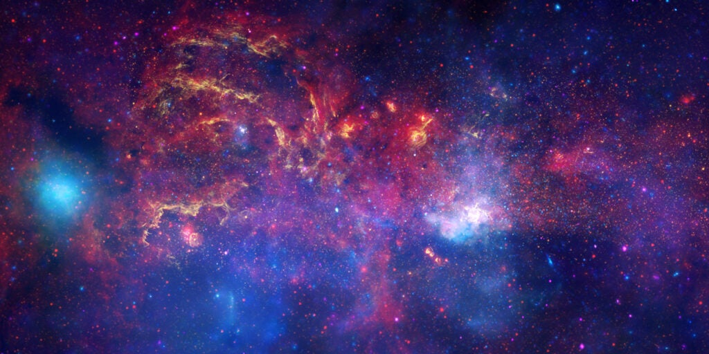 The <a href="http://hubblesite.org/newscenter/archive/releases/2009/28/full/">galactic center</a> of the Milky Way.