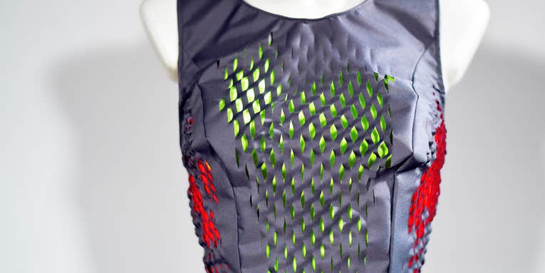 A Shape-Changing Shirt Displays How Your Workout Is Going
