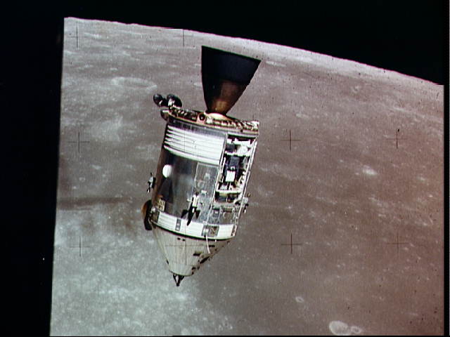 Apollo 15’s CSM Endeavour; showing the SPS engine bell