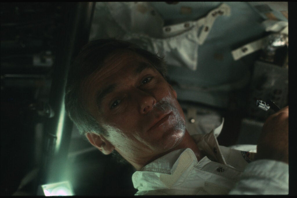 Apollo 17 Commander Gene Cernan.