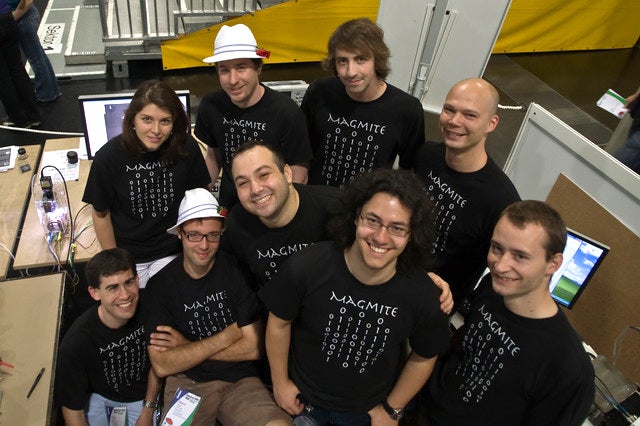 The ETH Zurich team won by a landslide with their Magmite "the Twinjet" nanobot.