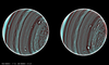 Two faces of Uranus, as seen from the Keck II telescope in Hawaii. The Keck telescopes' adaptive optics made this image possible.