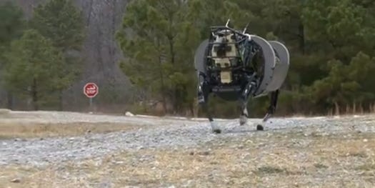 BigDog Robot Learns To Obey Voice Commands, Follow, Roll Over