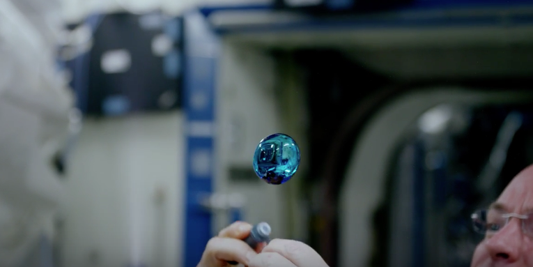 Watch Astronauts Create Colored Orbs Of Water On The ISS